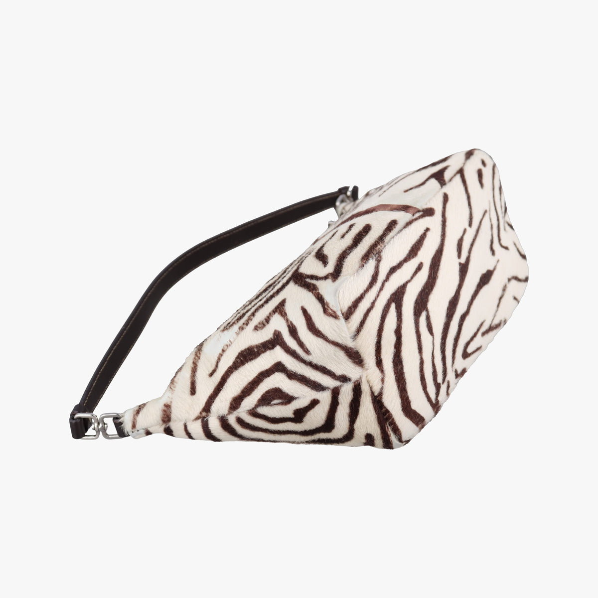 Secondhand Prada AnimalierZebra Print Brown×White Pony Hair  handbag | stylenewstar