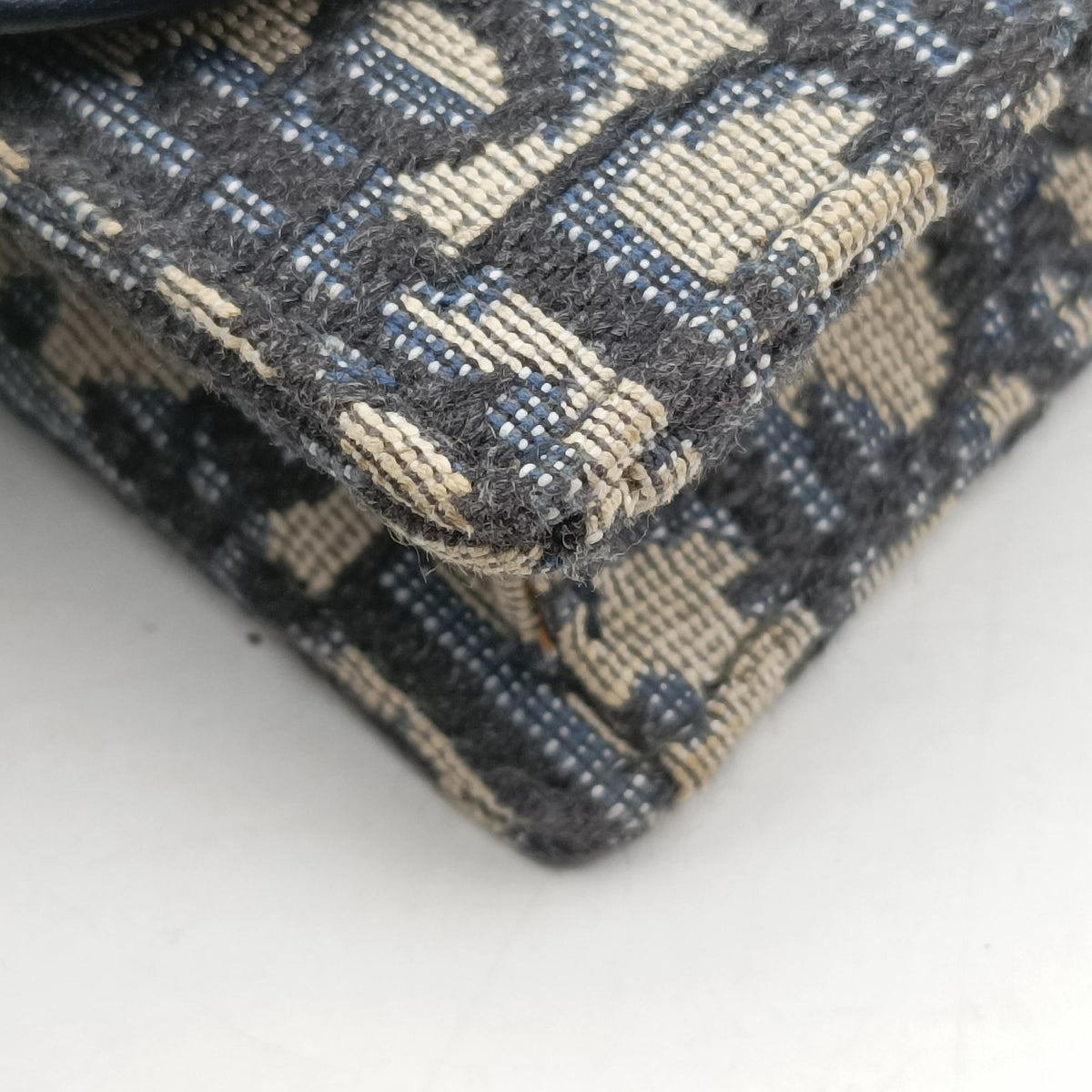 Secondhand Christian Dior Saddle Navy Jacquard x Leather  bum bag/waist bag | stylenewstar