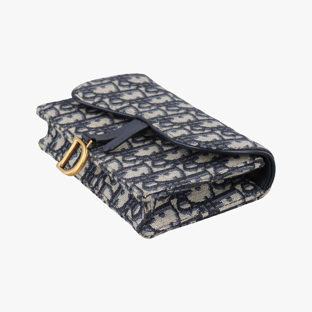 Secondhand Christian Dior Saddle Navy Jacquard x Leather  bum bag/waist bag | stylenewstar