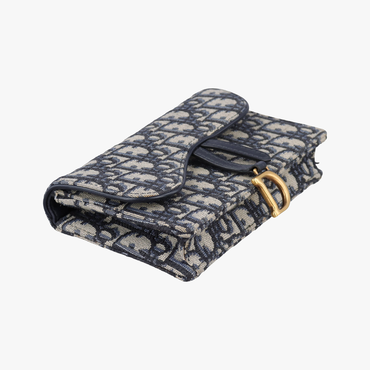 Secondhand Christian Dior Saddle Navy Jacquard x Leather  bum bag/waist bag | stylenewstar