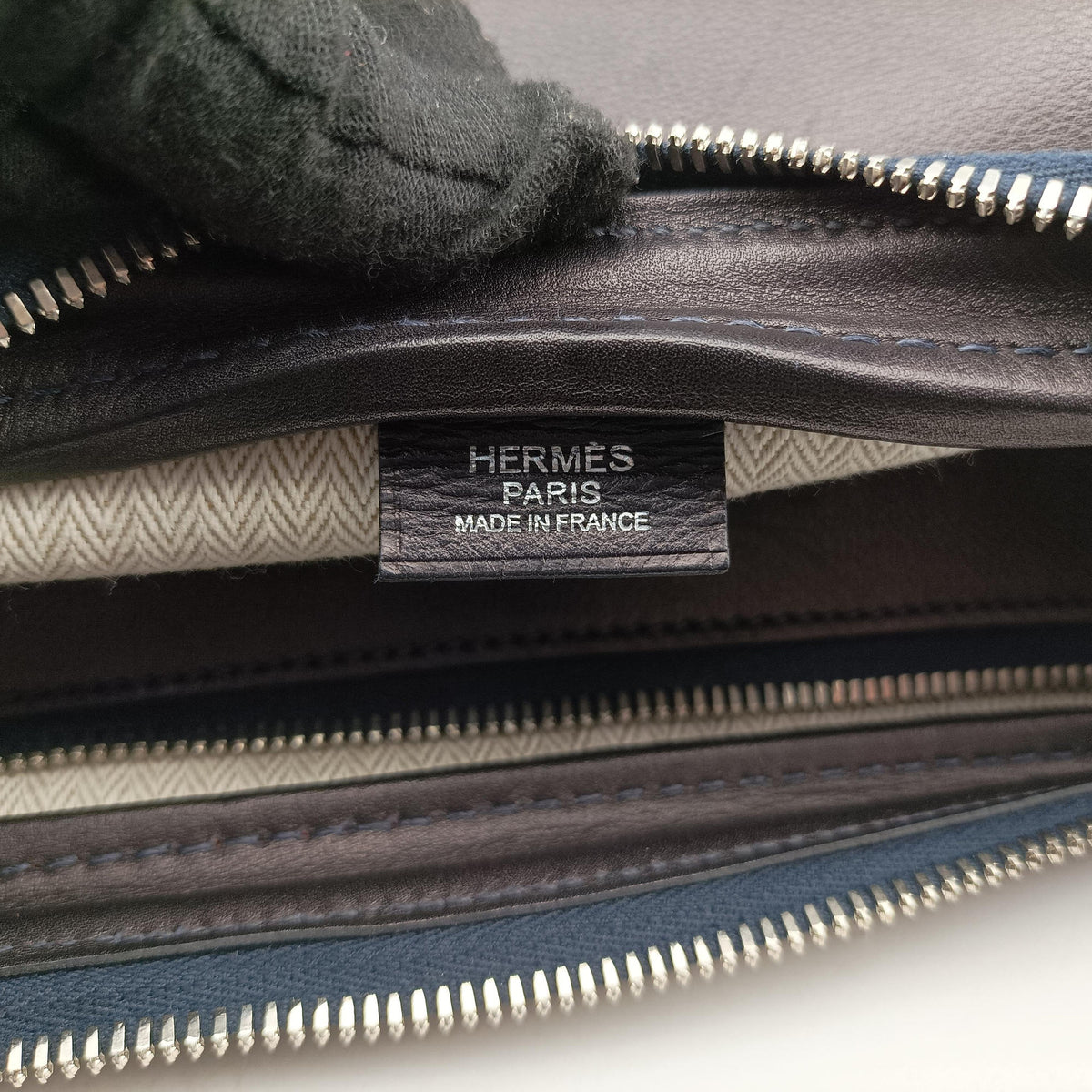 Pre-owned Hermes Hebdo Reporter Brown Evergrain Leather  shoulderbag | stylenewstar
