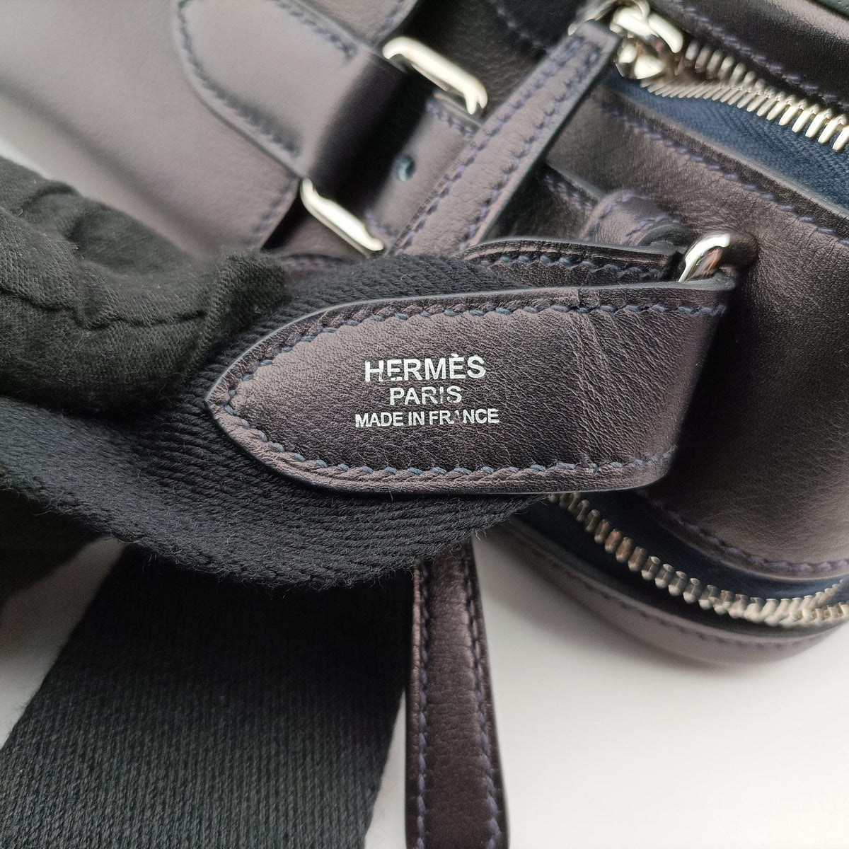 Pre-owned Hermes Hebdo Reporter Brown Evergrain Leather  shoulderbag | stylenewstar