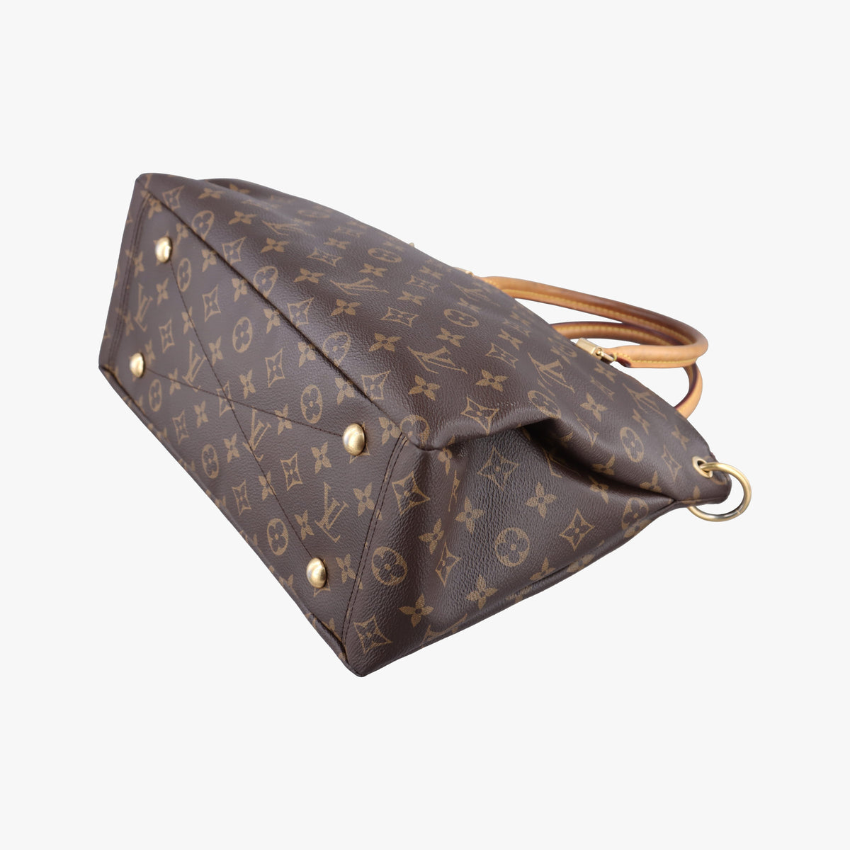 Secondhand Louis Vuitton PALLAS brown×Bordeaux Monogram Canvas×calf leather M40906 shoulderbag | stylenewstar