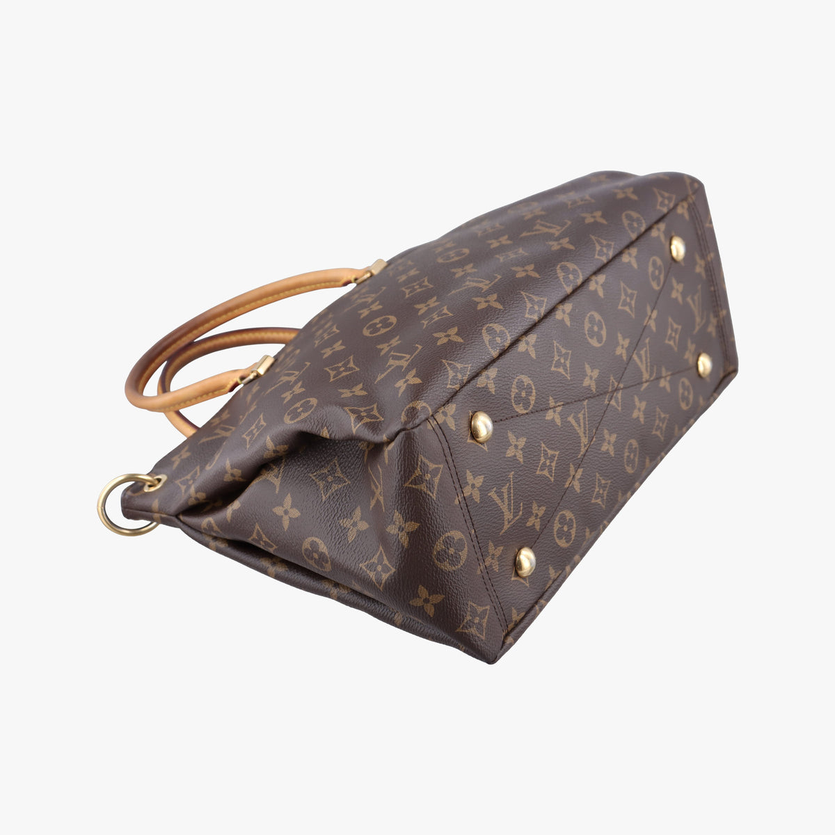 Secondhand Louis Vuitton PALLAS brown×Bordeaux Monogram Canvas×calf leather M40906 shoulderbag | stylenewstar