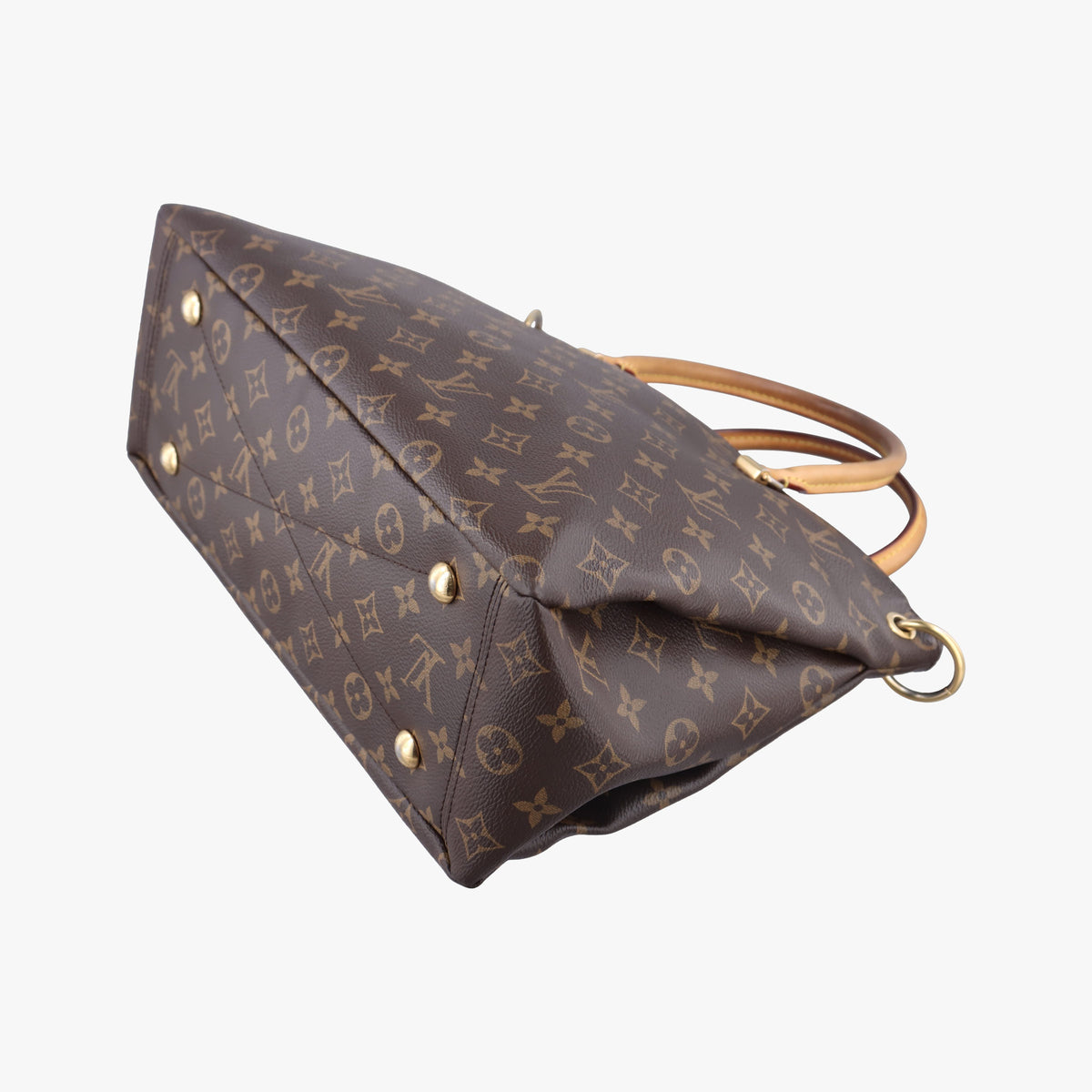 Secondhand Louis Vuitton PALLAS brown×Bordeaux Monogram Canvas×calf leather M40906 shoulderbag | stylenewstar