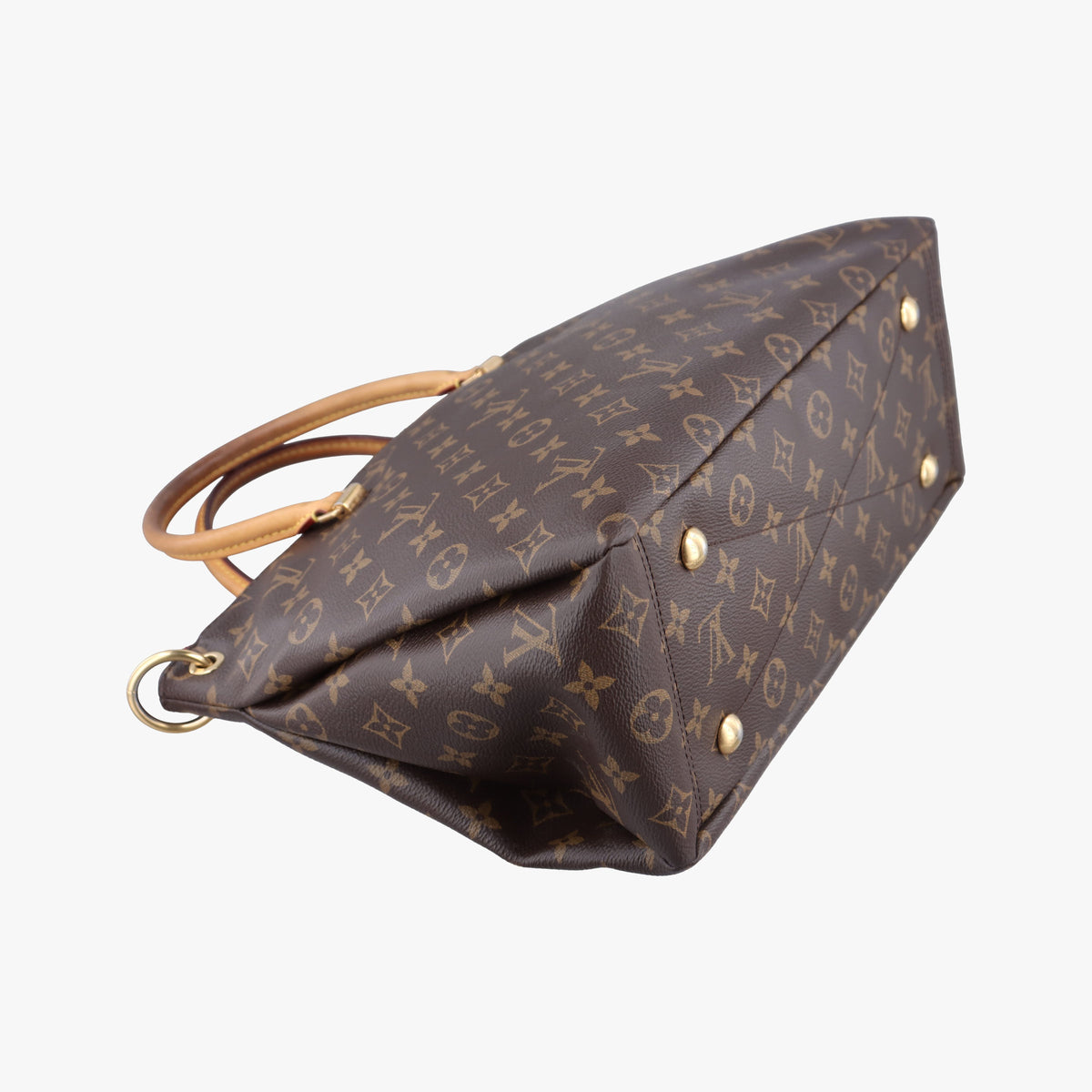 Secondhand Louis Vuitton PALLAS brown×Bordeaux Monogram Canvas×calf leather M40906 shoulderbag | stylenewstar
