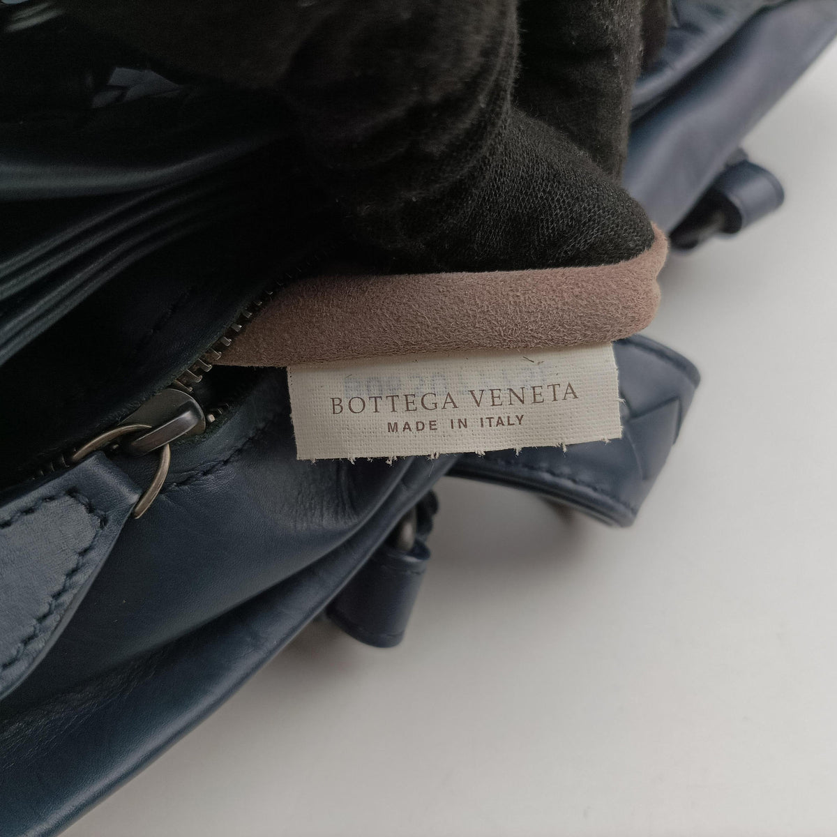 Vintage Bottega Veneta Roma Navy Lambskin  shoulderbag | stylenewstar