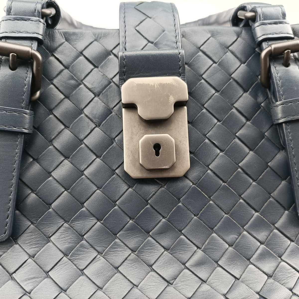 Vintage Bottega Veneta Roma Navy Lambskin  shoulderbag | stylenewstar