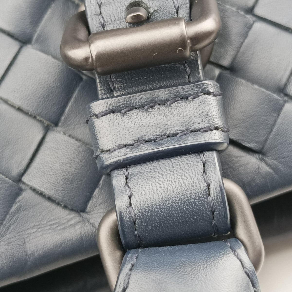 Vintage Bottega Veneta Roma Navy Lambskin  shoulderbag | stylenewstar