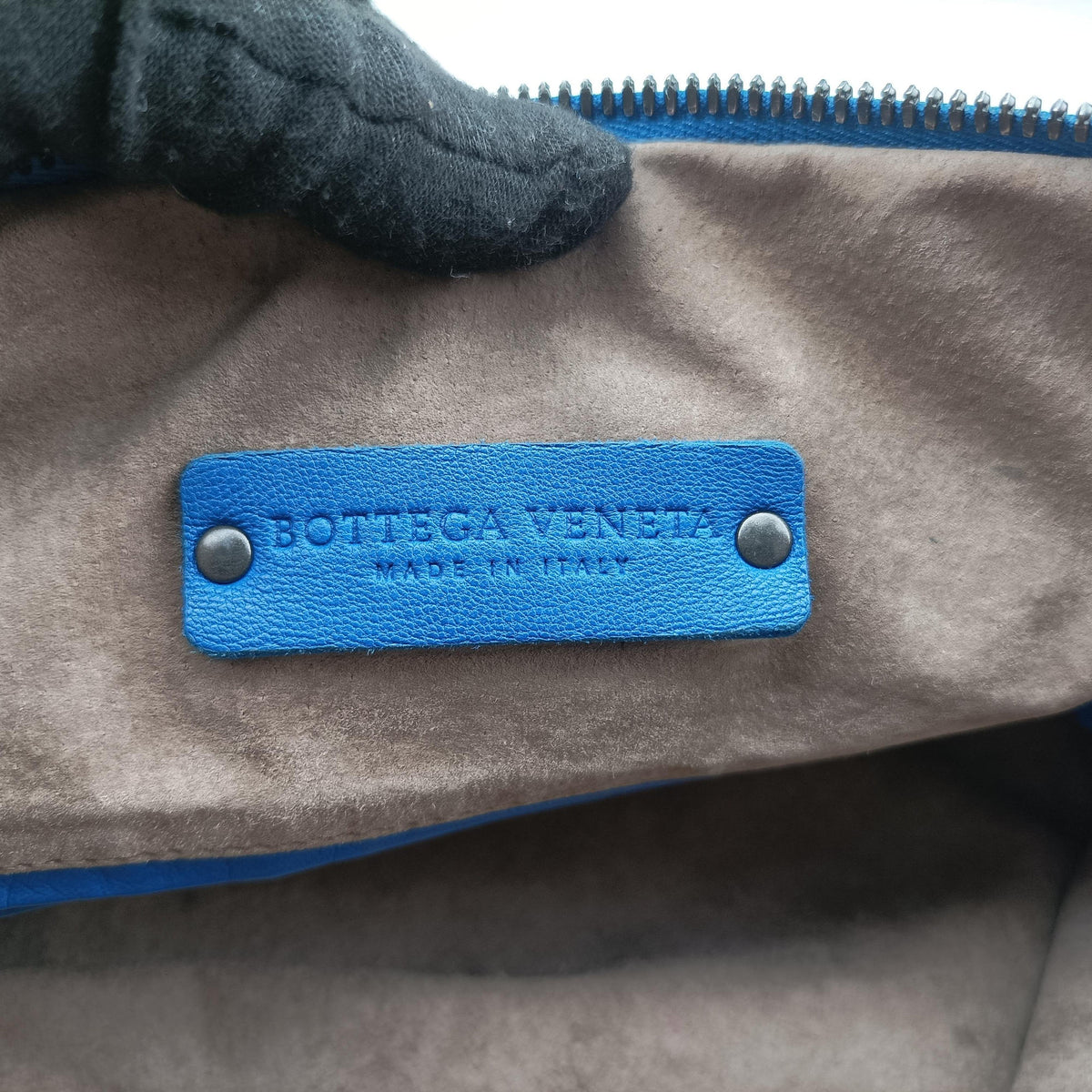 Secondhand Bottega Veneta Intrecciato Blue lambskin  handbag | stylenewstar