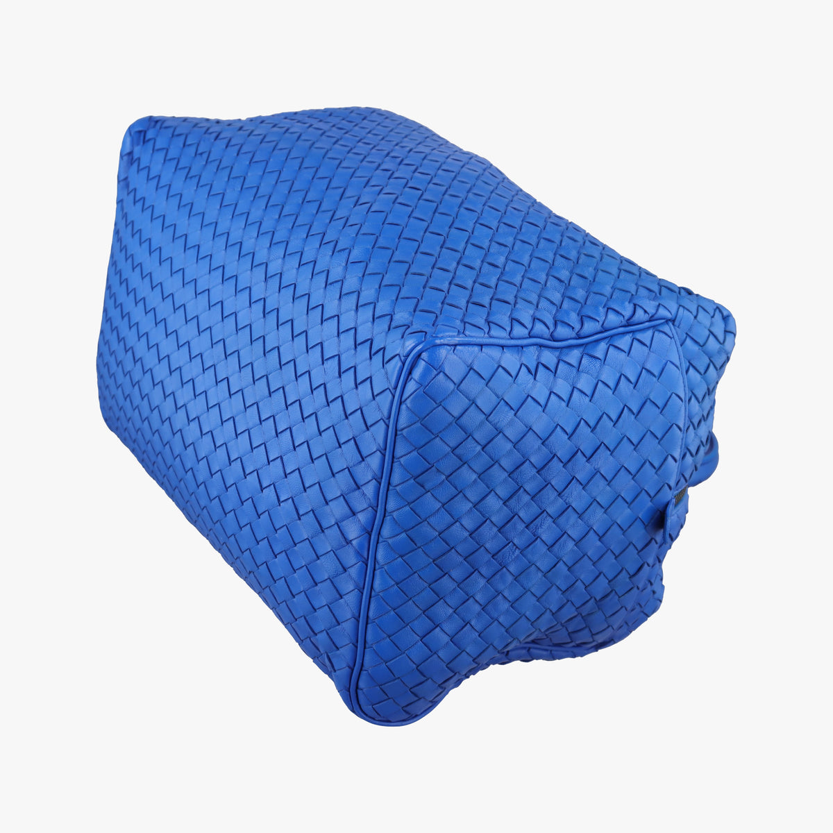 Secondhand Bottega Veneta Intrecciato Blue lambskin  handbag | stylenewstar