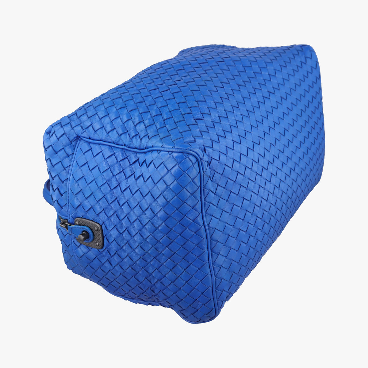 Secondhand Bottega Veneta Intrecciato Blue lambskin  handbag | stylenewstar