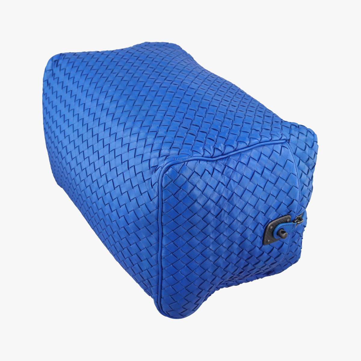 Secondhand Bottega Veneta Intrecciato Blue lambskin  handbag | stylenewstar