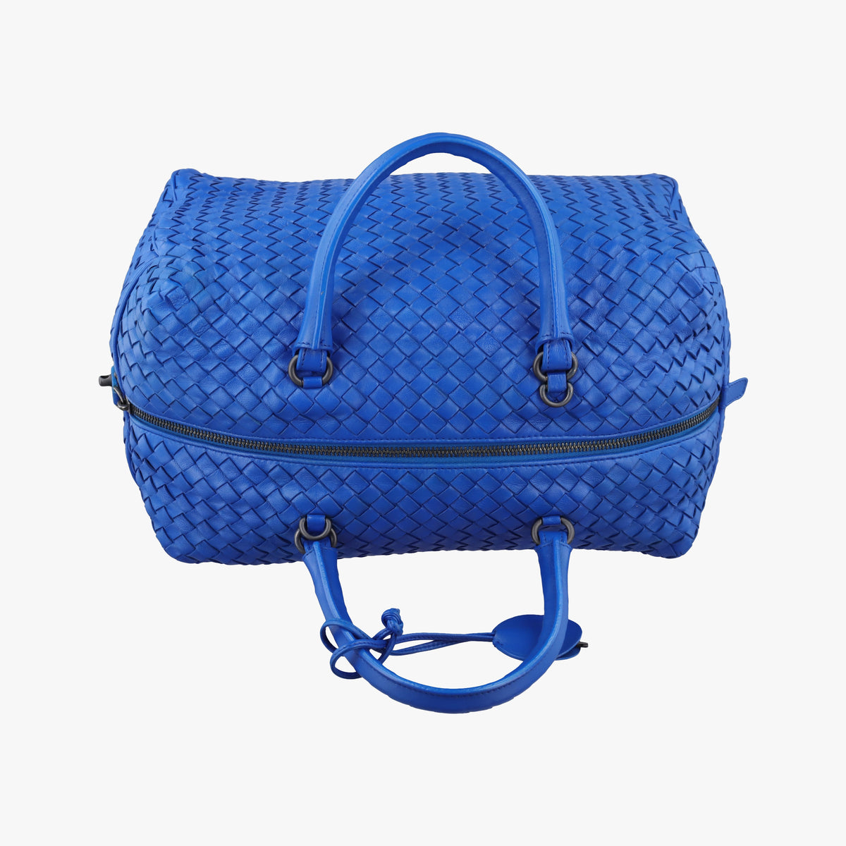 Secondhand Bottega Veneta Intrecciato Blue lambskin  handbag | stylenewstar