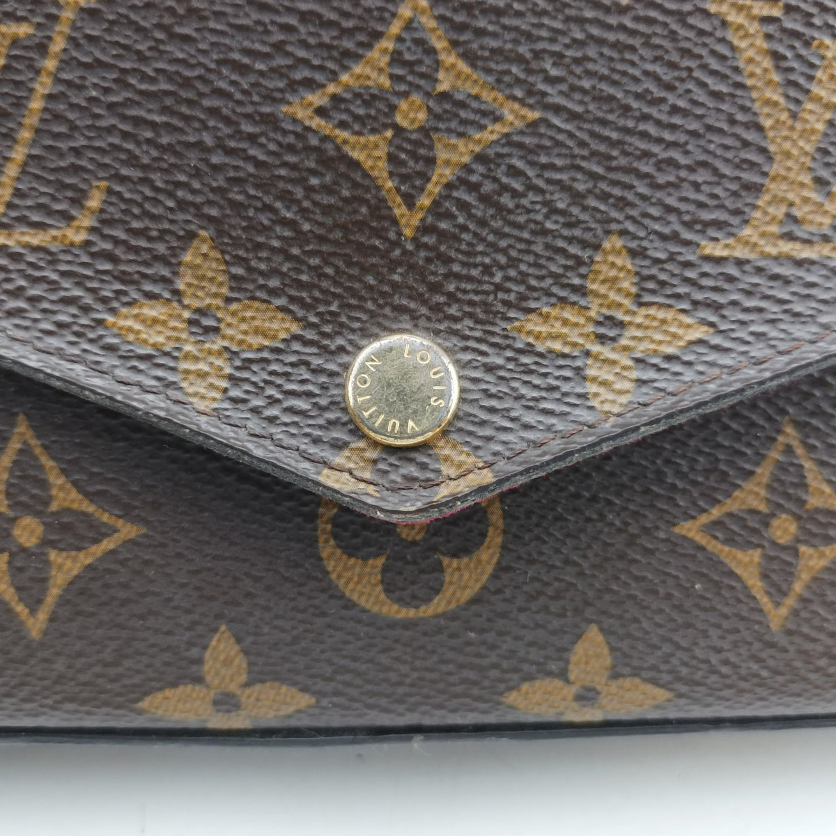 Pre-owned Louis Vuitton Pochette Felicie Brown Monogram Canvas M61276 shoulderbag | stylenewstar