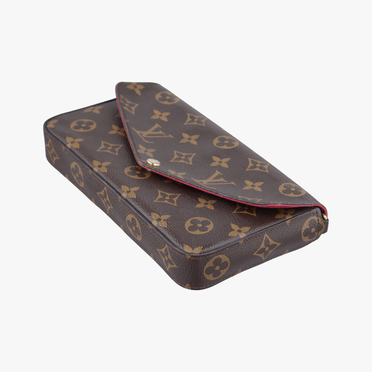Pre-owned Louis Vuitton Pochette Felicie Brown Monogram Canvas M61276 shoulderbag | stylenewstar