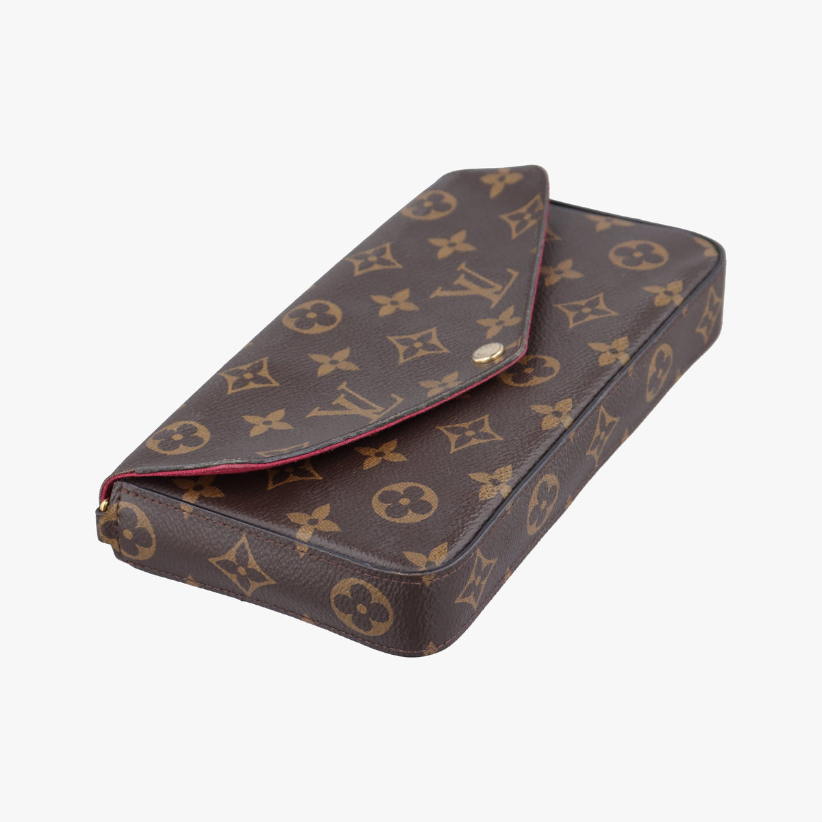 Pre-owned Louis Vuitton Pochette Felicie Brown Monogram Canvas M61276 shoulderbag | stylenewstar