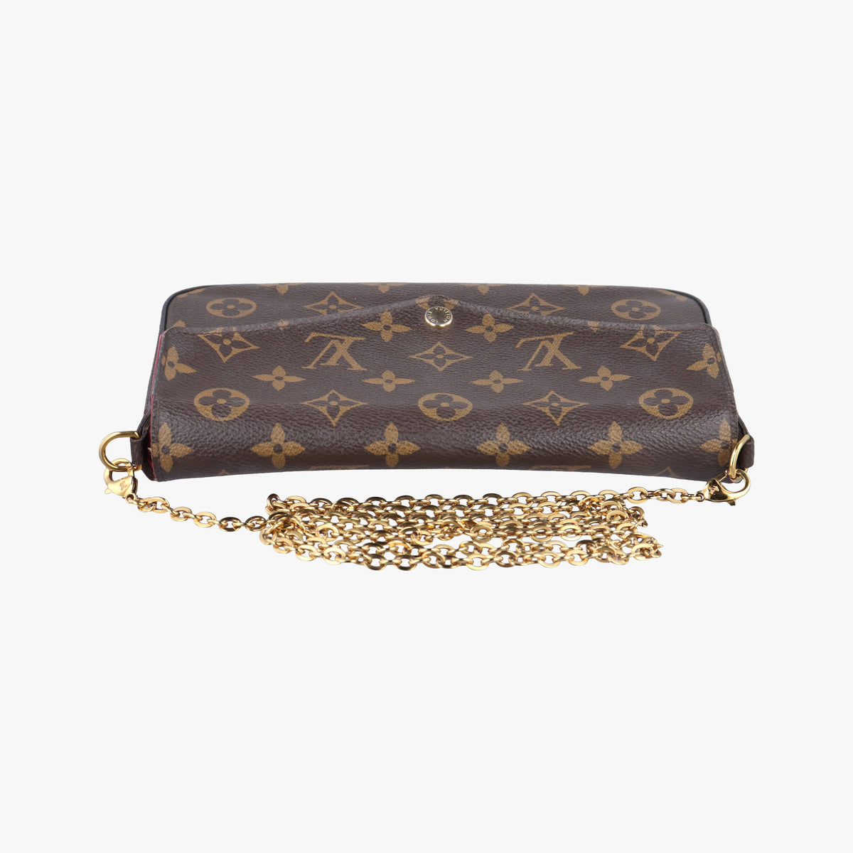 Pre-owned Louis Vuitton Pochette Felicie Brown Monogram Canvas M61276 shoulderbag | stylenewstar