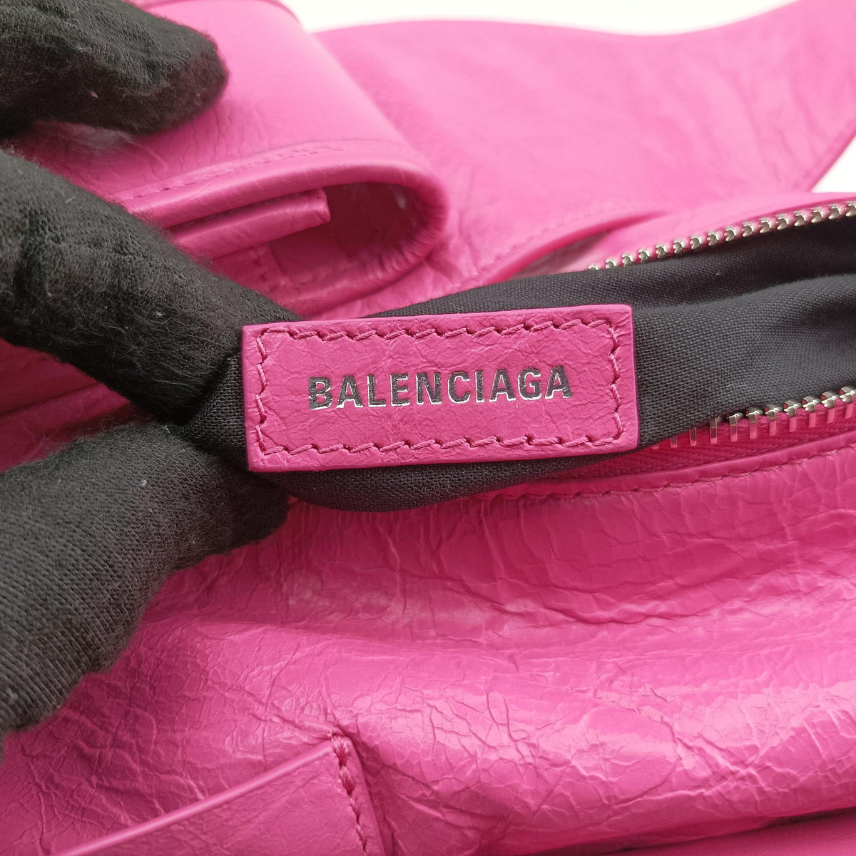 Pre-owned Balenciaga Superbusy XS Sling Bag Rose leather 762516 shoulderbag | stylenewstar