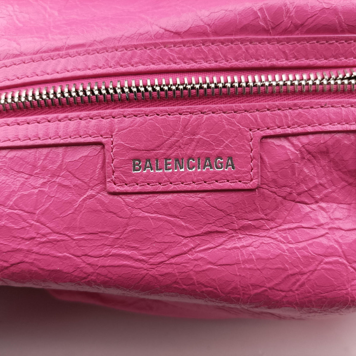 Pre-owned Balenciaga Superbusy XS Sling Bag Rose leather 762516 shoulderbag | stylenewstar