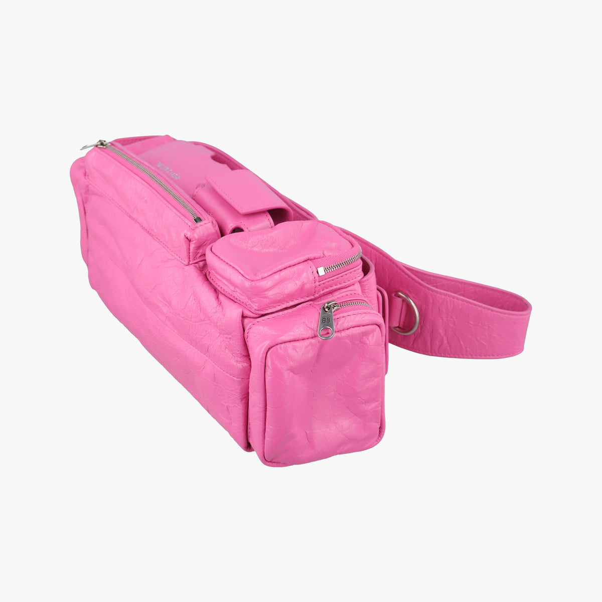 Pre-owned Balenciaga Superbusy XS Sling Bag Rose leather 762516 shoulderbag | stylenewstar