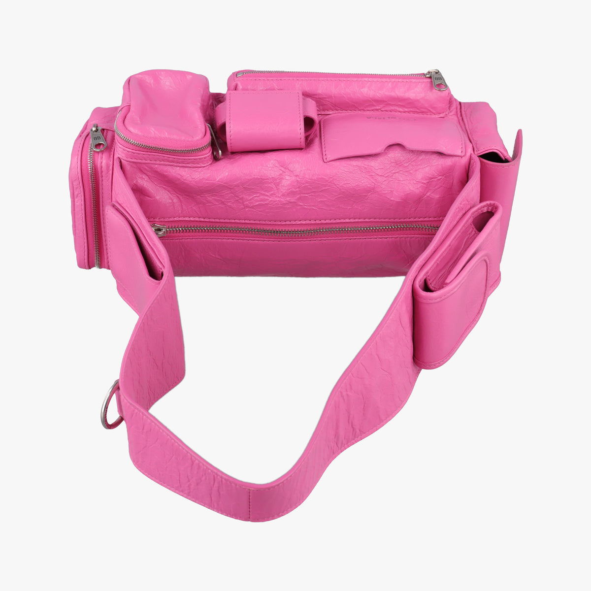 Pre-owned Balenciaga Superbusy XS Sling Bag Rose leather 762516 shoulderbag | stylenewstar