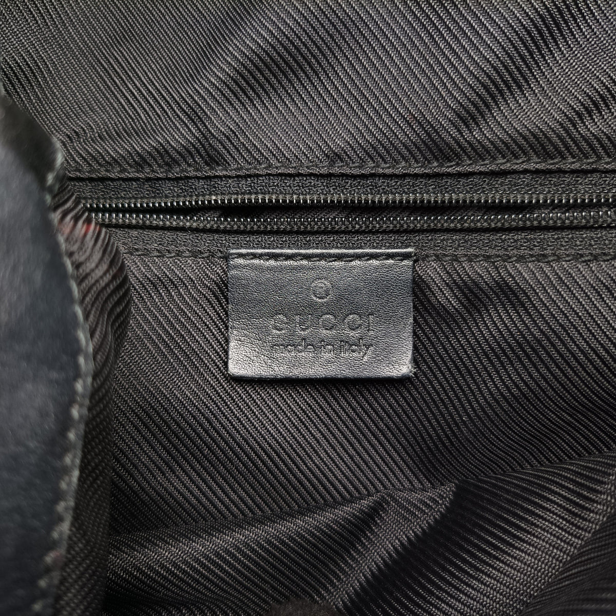 Pre-owned Gucci Bamboo GG Canvas Black canvas×leather 001-40 shoulderbag | stylenewstar