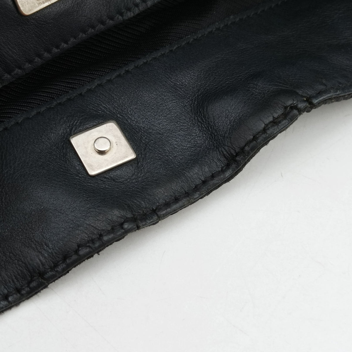 Pre-owned Gucci Bamboo GG Canvas Black canvas×leather 001-40 shoulderbag | stylenewstar