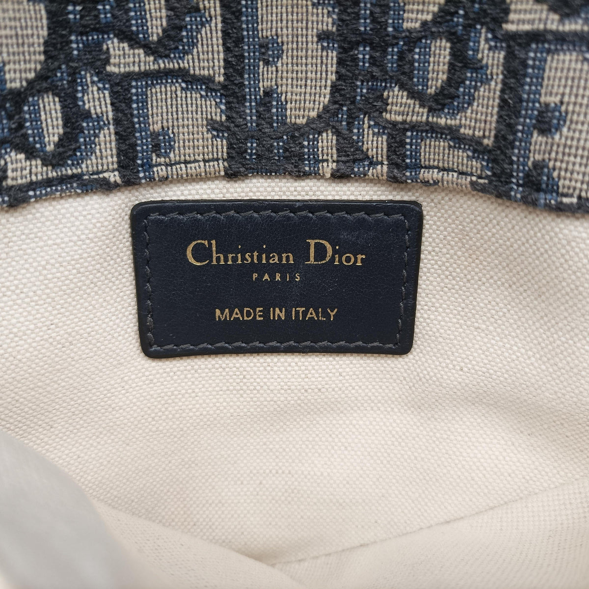 Vintage Christian Dior Saddle Navy Jacquard×Leather  bum bag/waist bag | stylenewstar