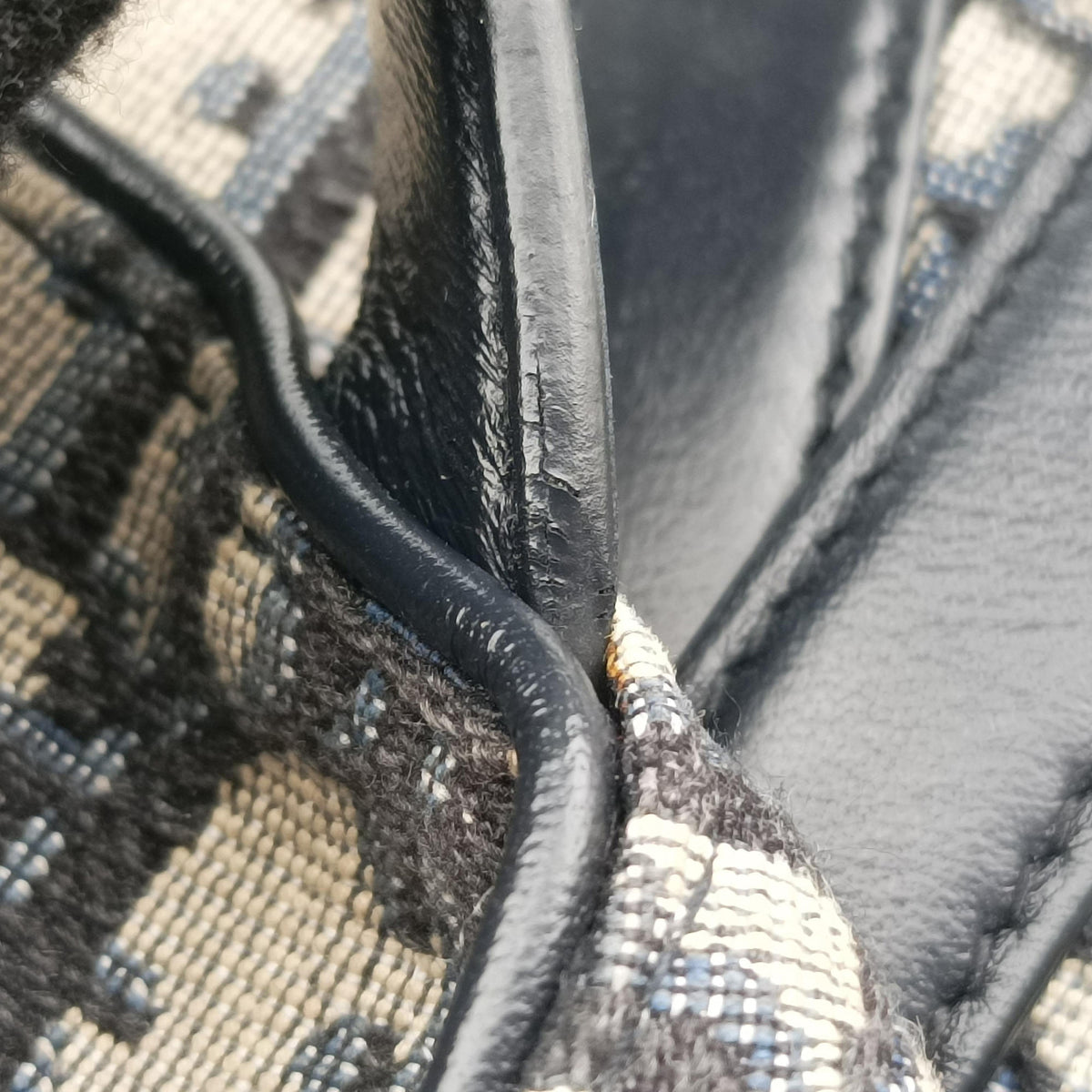 Vintage Christian Dior Saddle Navy Jacquard×Leather  bum bag/waist bag | stylenewstar
