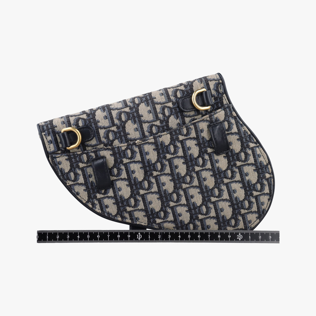 Vintage Christian Dior Saddle Navy Jacquard×Leather  bum bag/waist bag | stylenewstar