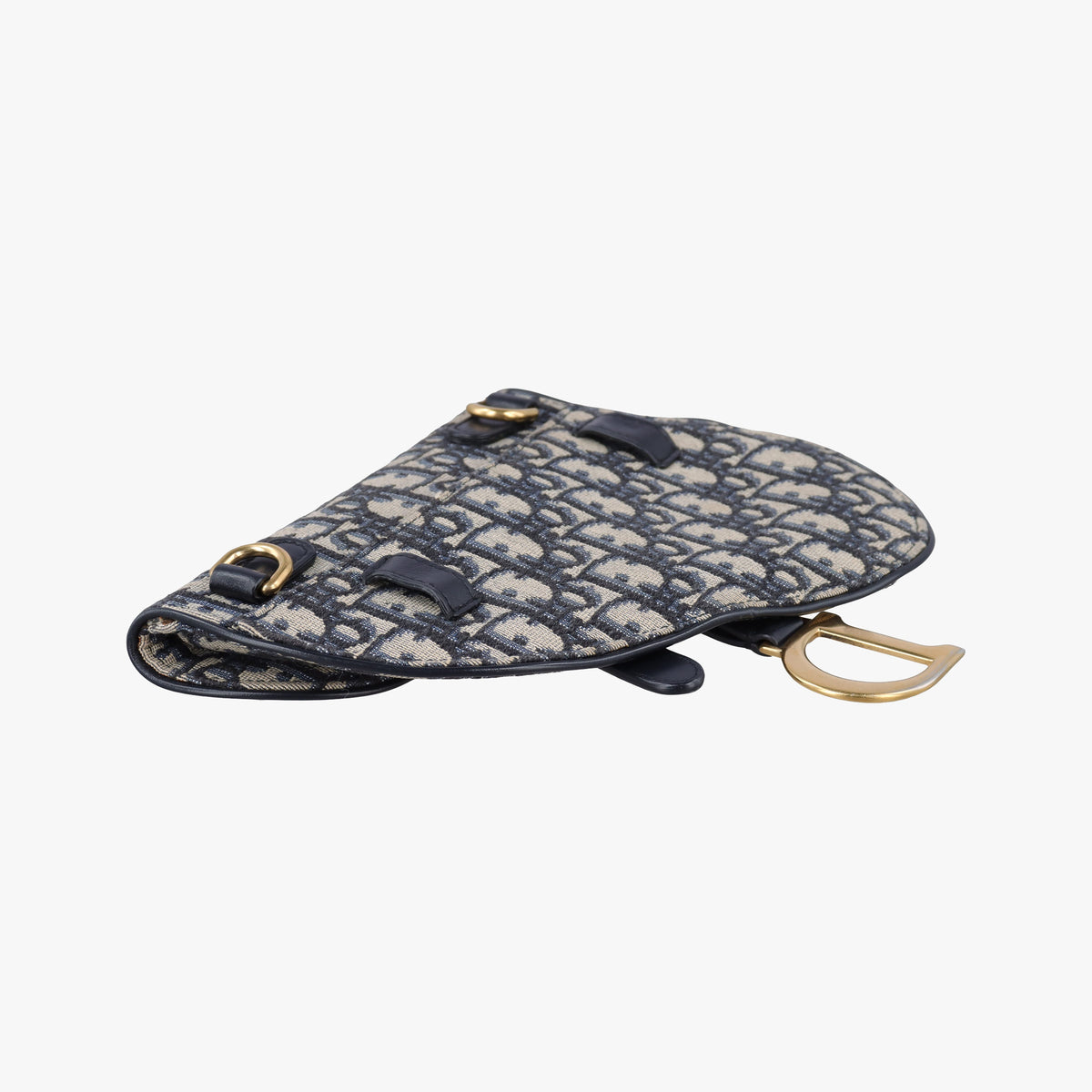 Vintage Christian Dior Saddle Navy Jacquard×Leather  bum bag/waist bag | stylenewstar