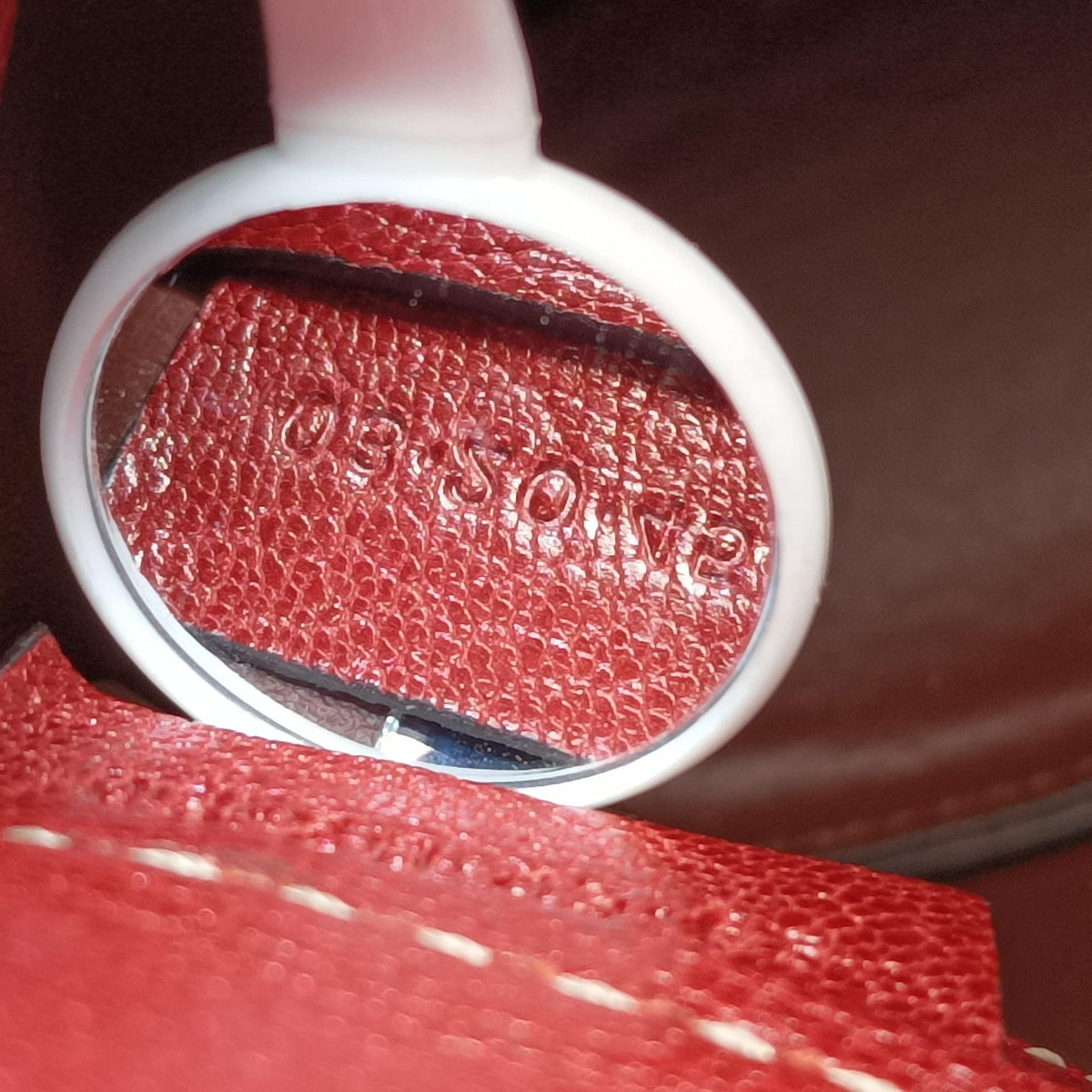 Pre-owned Chloe Aby Pink x Red Leather  shoulderbag | stylenewstar