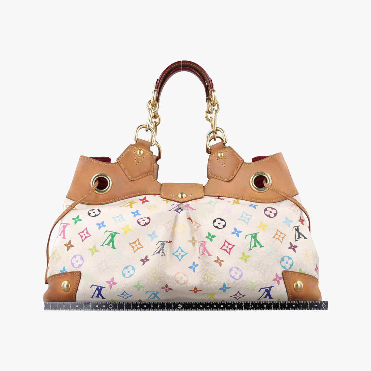 Secondhand Louis Vuitton URSULA white Monogram Multicolor M40123 handbag | stylenewstar