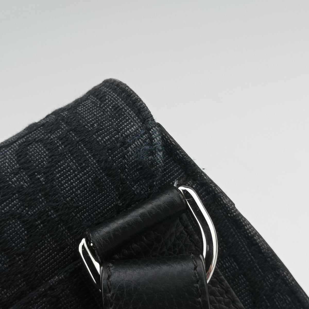 Pre-owned Christian Dior Saddle Black Jacquard  bum bag/waist bag | stylenewstar