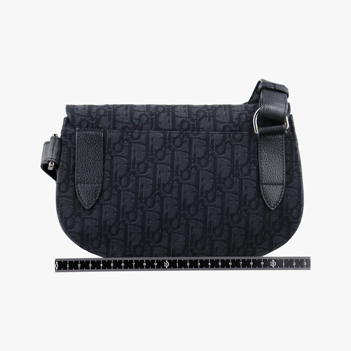 Pre-owned Christian Dior Saddle Black Jacquard  bum bag/waist bag | stylenewstar