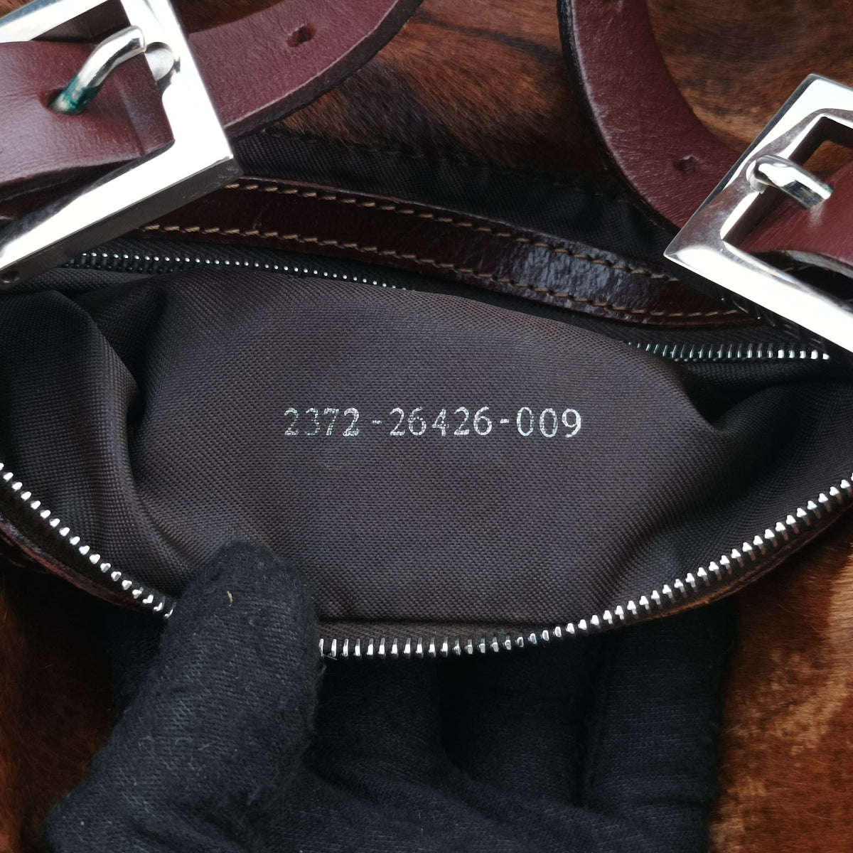 Vintage Fendi Mamma Baguette Brown pony hair 26426 shoulderbag | stylenewstar