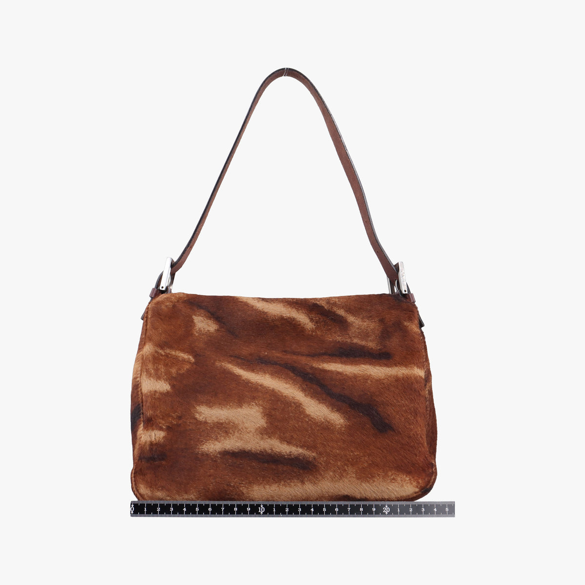Vintage Fendi Mamma Baguette Brown pony hair 26426 shoulderbag | stylenewstar