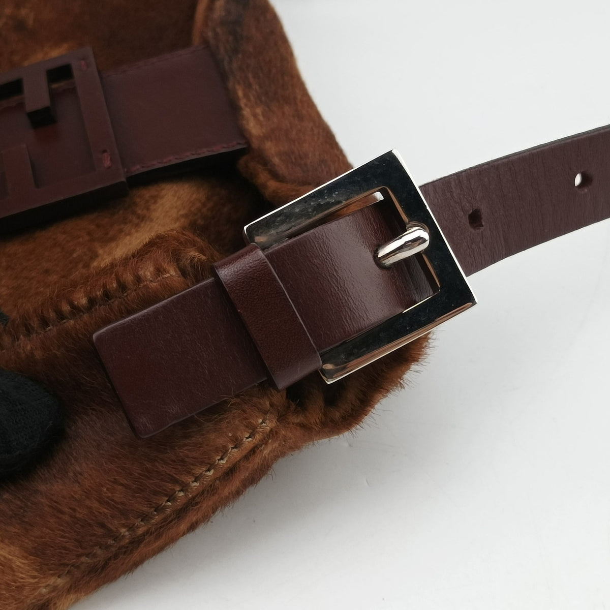 Vintage Fendi Mamma Baguette Brown pony hair 26426 shoulderbag | stylenewstar