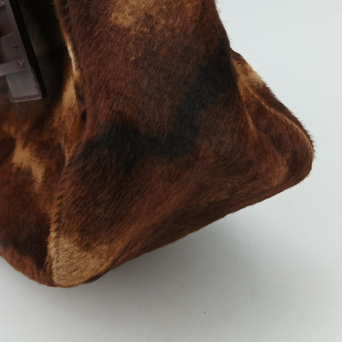 Vintage Fendi Mamma Baguette Brown pony hair 26426 shoulderbag | stylenewstar
