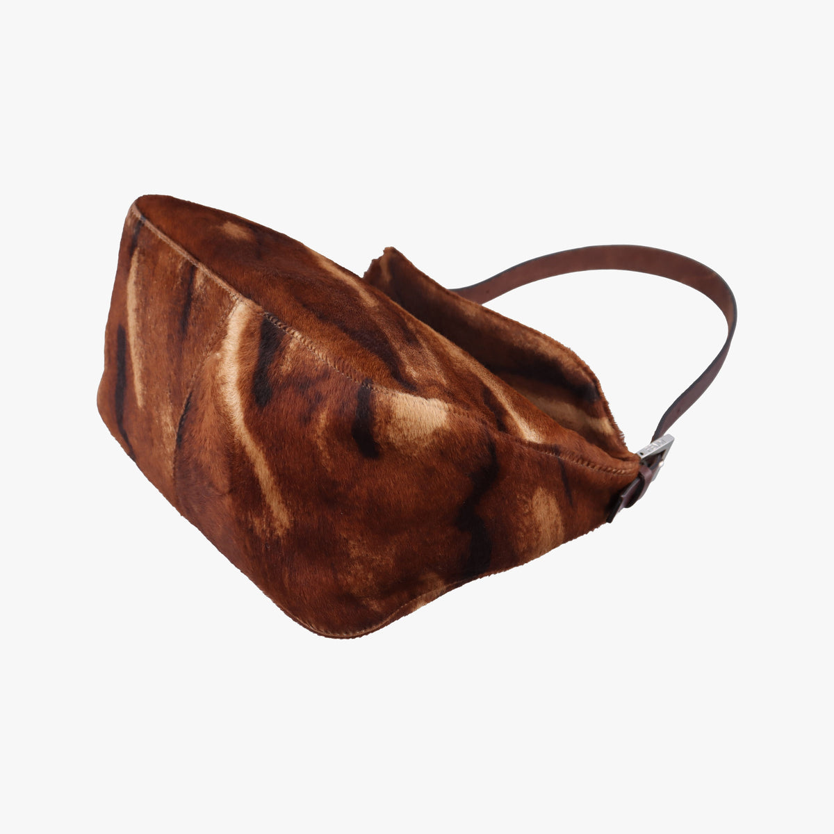 Vintage Fendi Mamma Baguette Brown pony hair 26426 shoulderbag | stylenewstar