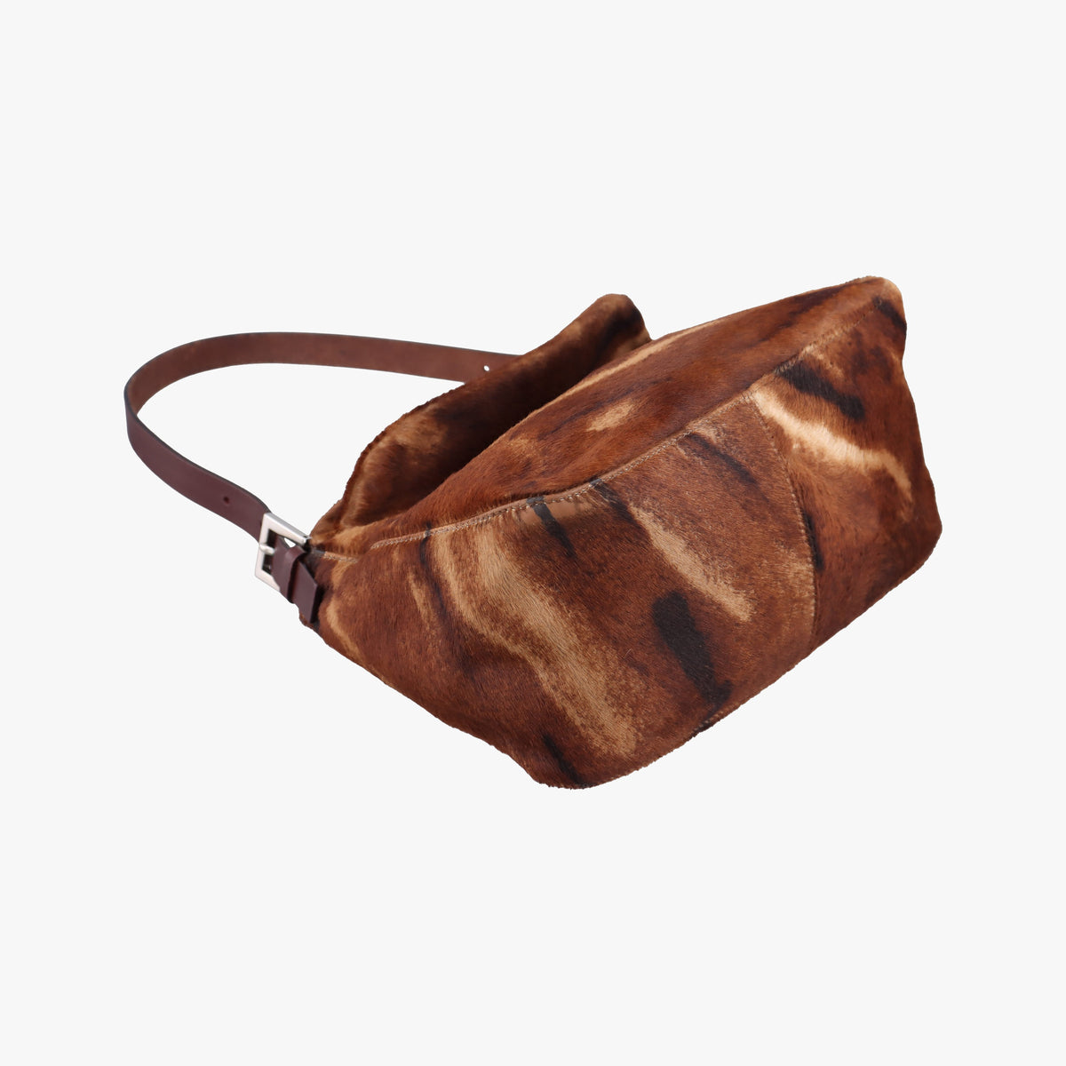 Vintage Fendi Mamma Baguette Brown pony hair 26426 shoulderbag | stylenewstar