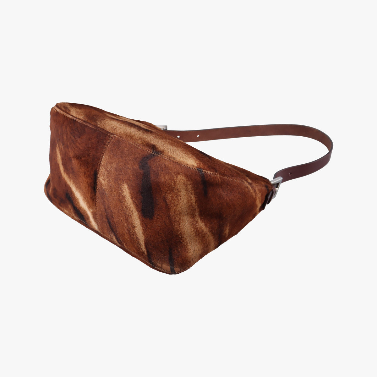 Vintage Fendi Mamma Baguette Brown pony hair 26426 shoulderbag | stylenewstar