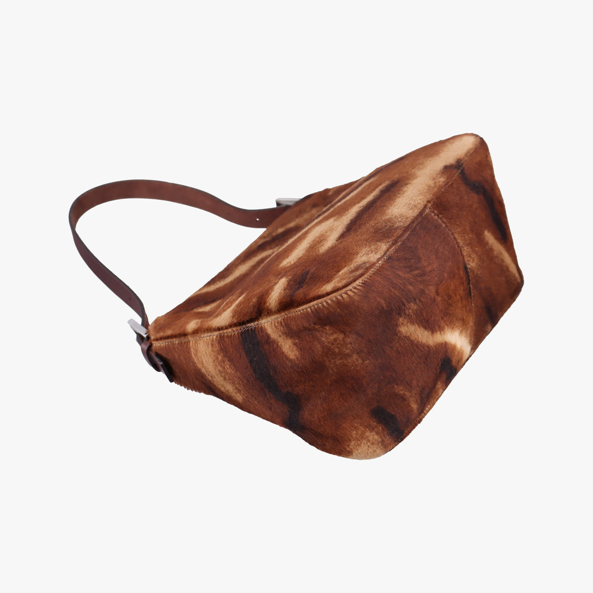 Vintage Fendi Mamma Baguette Brown pony hair 26426 shoulderbag | stylenewstar