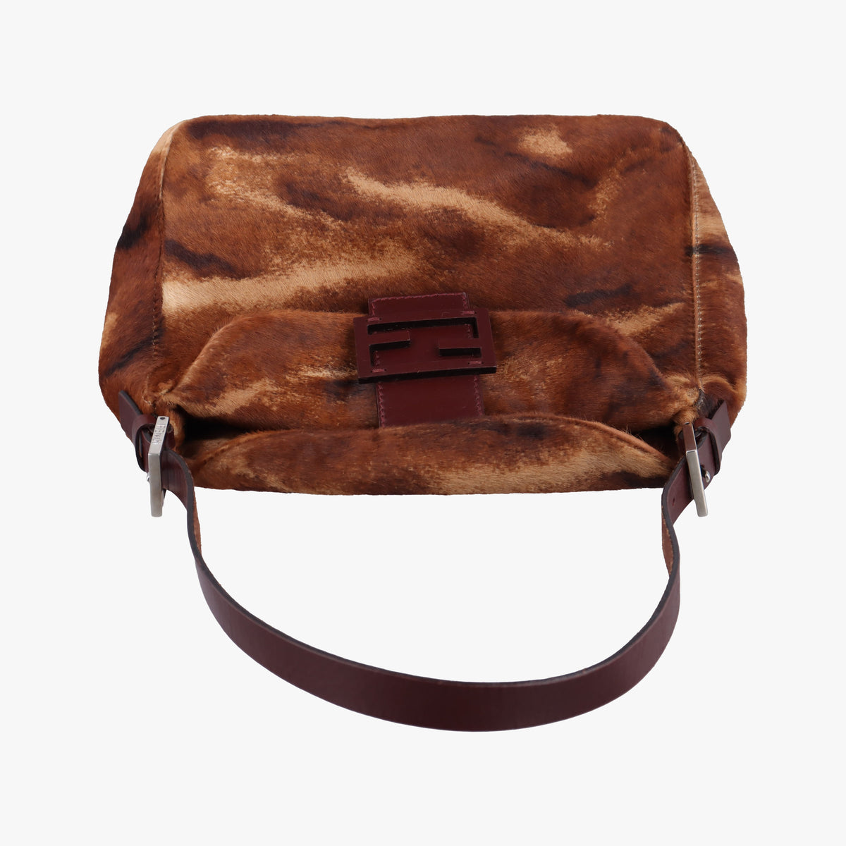Vintage Fendi Mamma Baguette Brown pony hair 26426 shoulderbag | stylenewstar