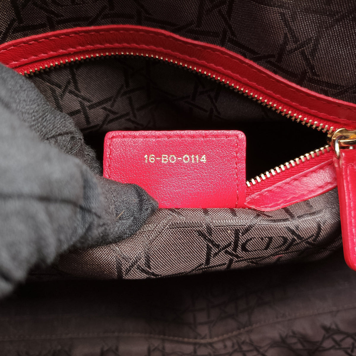Pre-owned Christian Dior Lady Dior Red lambskin  handbag | stylenewstar