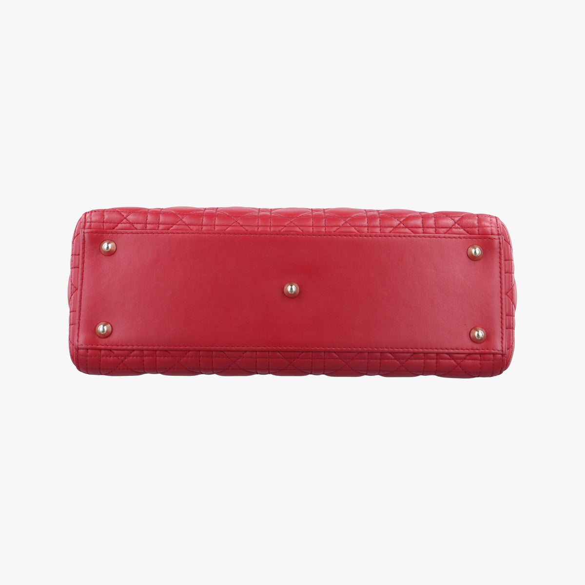 Pre-owned Christian Dior Lady Dior Red lambskin  handbag | stylenewstar