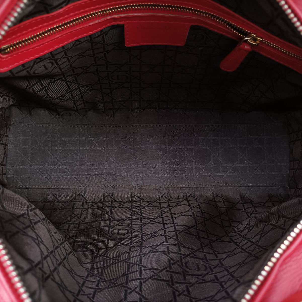 Pre-owned Christian Dior Lady Dior Red lambskin  handbag | stylenewstar