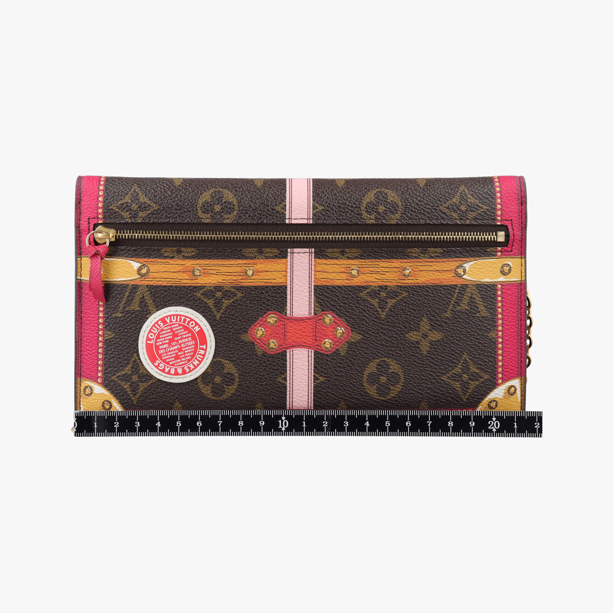 Secondhand Louis Vuitton Pochette Weekend brown×Fuchsia Pink Monogram Canvas M62456 shoulderbag | stylenewstar