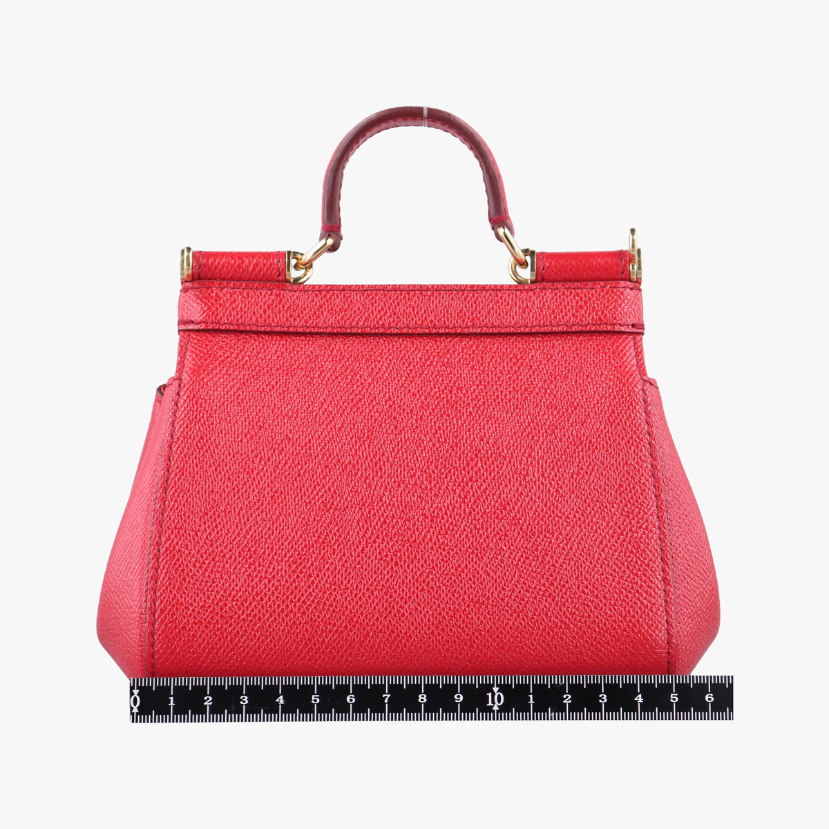Pre-owned Dolce & Gabbana SICILY Red Leather  shoulderbag | stylenewstar